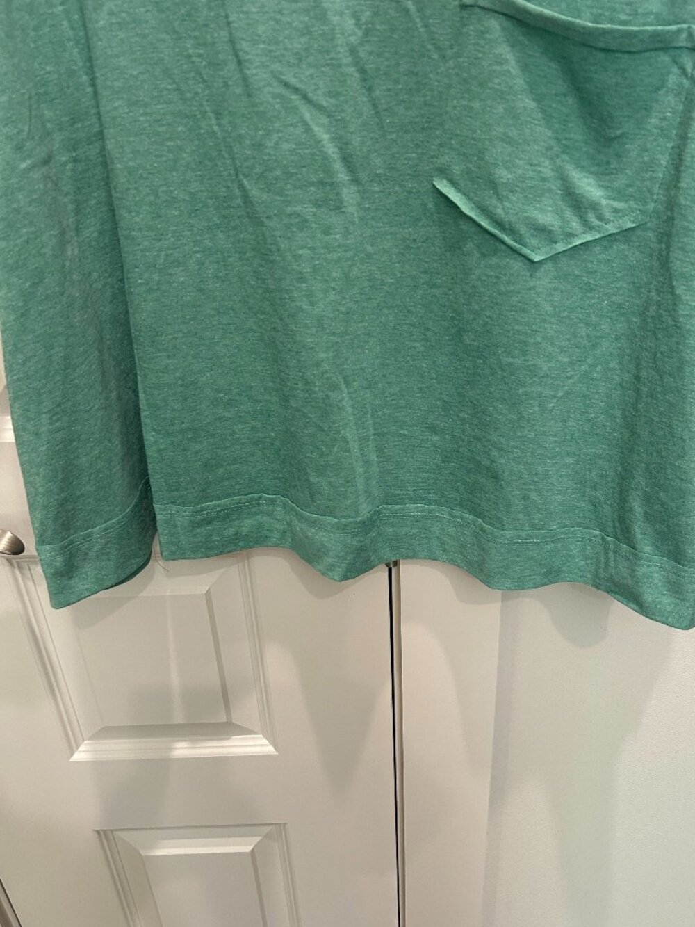 Zenana Exposed Seam Boxy Top and Short Set- Heather Green Color - Picture 7 of 14